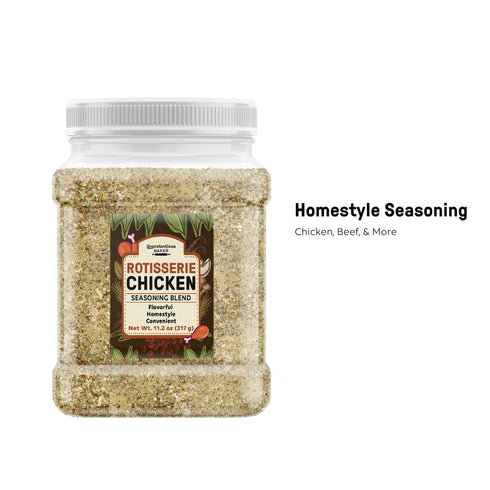 Unpretentious Homestyle Rotisserie Chicken Seasoning, 11.2 oz, Flavorful Dry Rub Blend