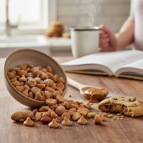 2 Peanut Butter Chips, Pound Bulk Bag, Hampton Distribution