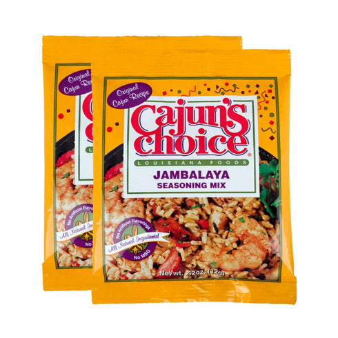 Jambalaya Seasoning Mix, 0.42 oz, Cajun's Choice Louisiana Foods, Pack of 2