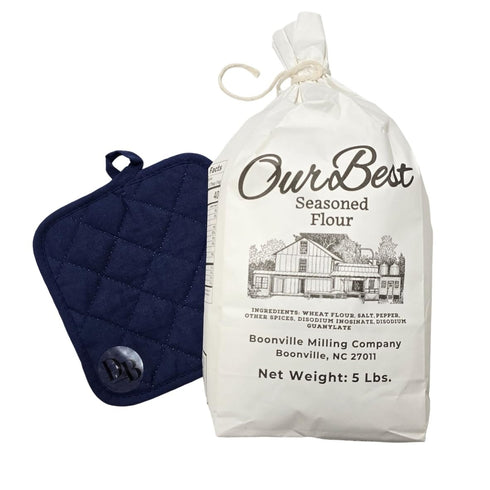 Dogwood Boutique DB All Purpose Seasoned Flour 5 Lb. Bag with Pot Holder