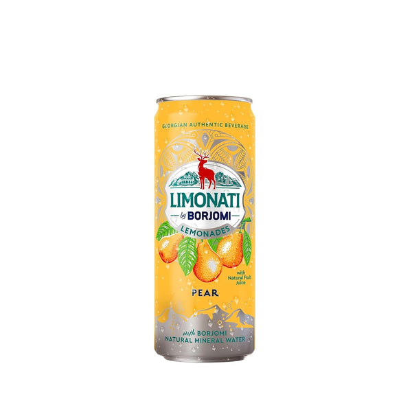 Limonati by Borjomi, Pear Lemonade with Natural Fruit Juice and Borjomi Natural