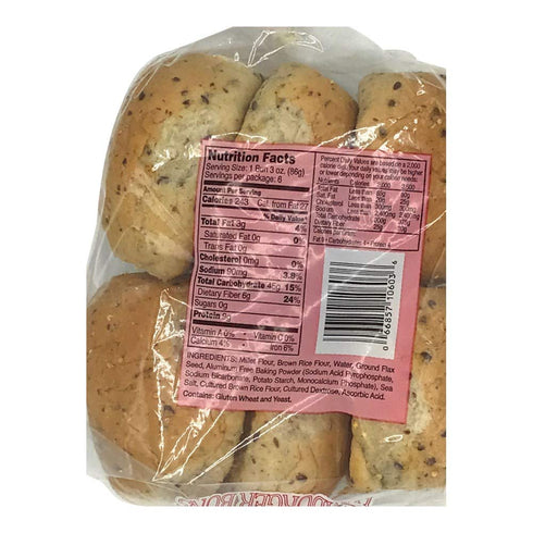 Samis Bakery 18 OZ Hamburger Bun Millet & Flax