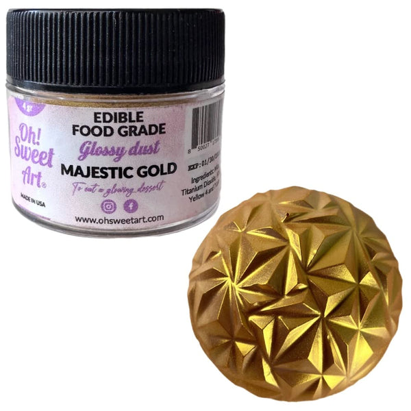 OH SWEET ART - Glossy Dust - Edible Gold Luster Dust -