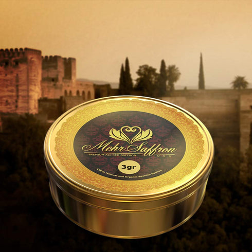 Premium Spanish Saffron Threads, 1/9 Oz (3 Gram)