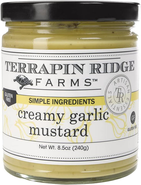 Terrapin Ridge Farms Creamy Garlic Mustard Bold Dip & Spread for Sandwiches,
