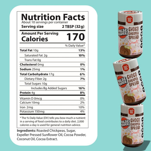 Pulse Power Choco Chickpea Spread - Delicious and Nutritious
