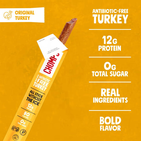 8 Count, 1.15 OZ CHOMPS Original Turkey Sticks