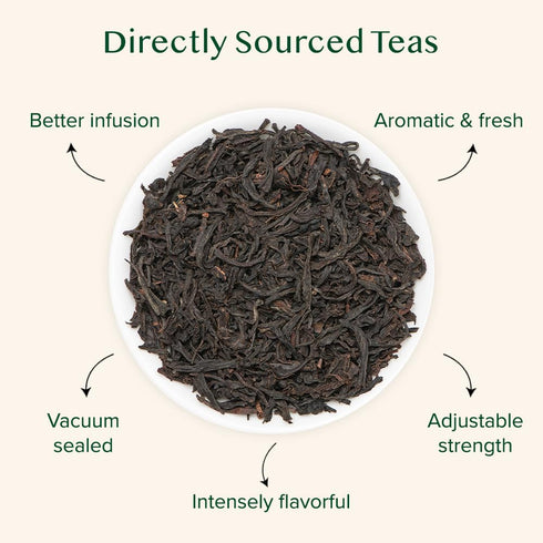 (150+ Cups/12oz) Pack VAHDAM Nilgiri Breakfast Black Tea - Robust & Flavory Loose Leaf Tea | Single Origin, Vacuum