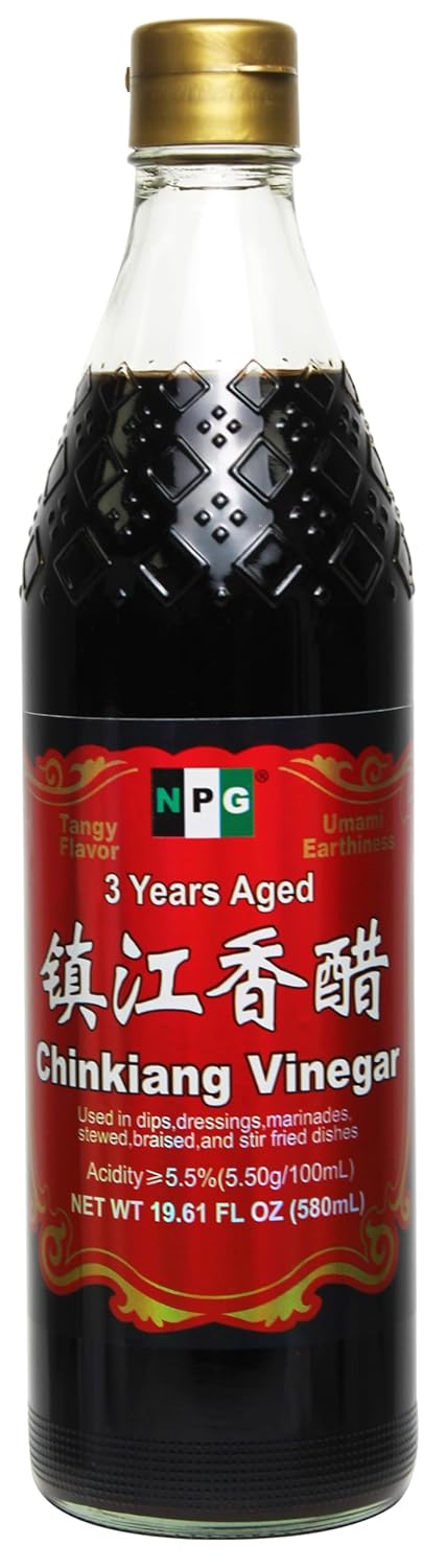 NPG Chinkiang Vinegar 19.61 Fl Oz (580ml), 3 Years Aged Zhenjiang Black