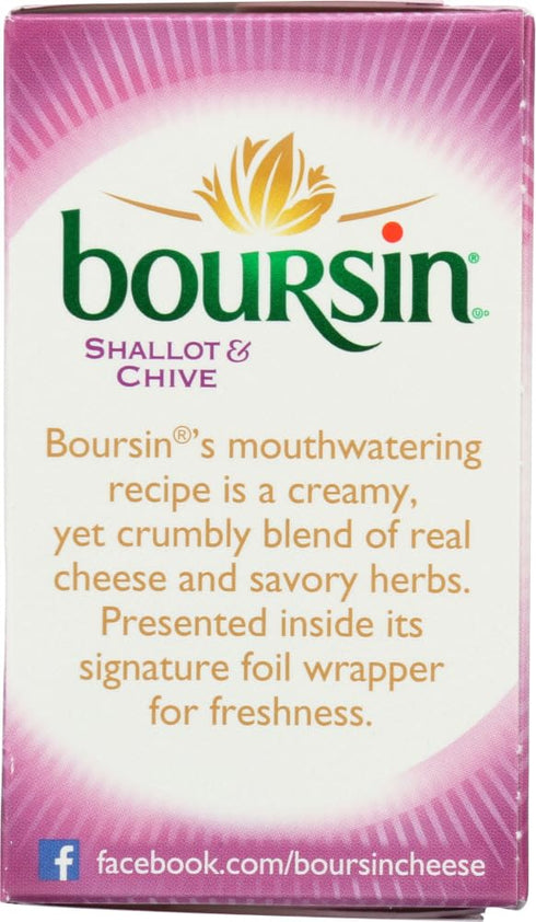 5.2 OZ (Pack 3) Boursin Cheese, Shallots and Chives