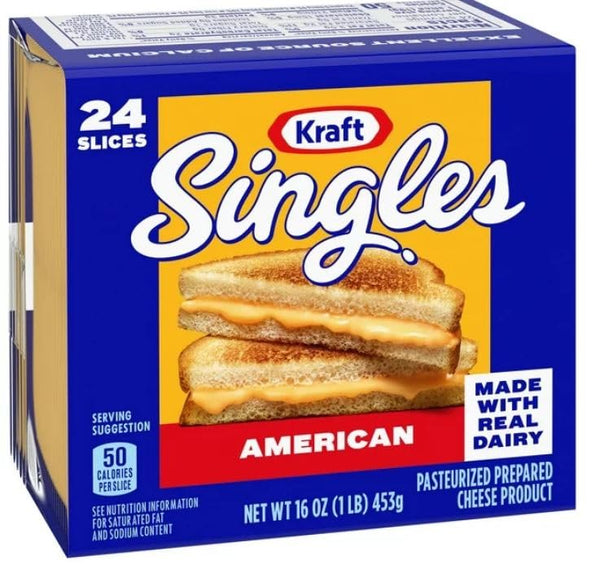 Kraft , American Cheese Slices, 16 Ounce