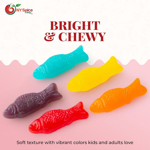Gummy 5 Gummies Gummy NY Spice Shop Assorted Jelly Fish Candy - Pound Soft Chewy Ocean-Inspired in Fun Sea Creature