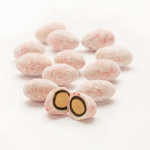 Sconza Pack 3 (4.5 Chocolate Candy Cane Almonds | Roasted Almonds with Peppermint Candy Crunch | of Ounce Each)