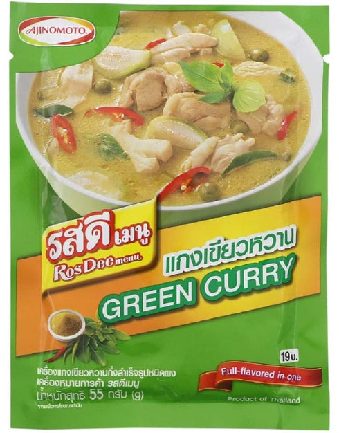 Rosdee 55g. (Pack 5) Thai Food Menu Green Curry Powder