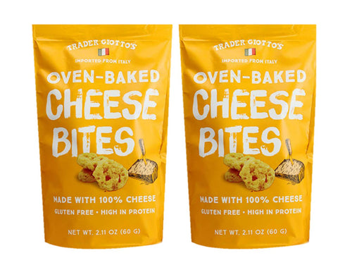 TJ Trader Giotto's Italian Oven-Baked Cheese Bites 2.11oz (2 Pack)