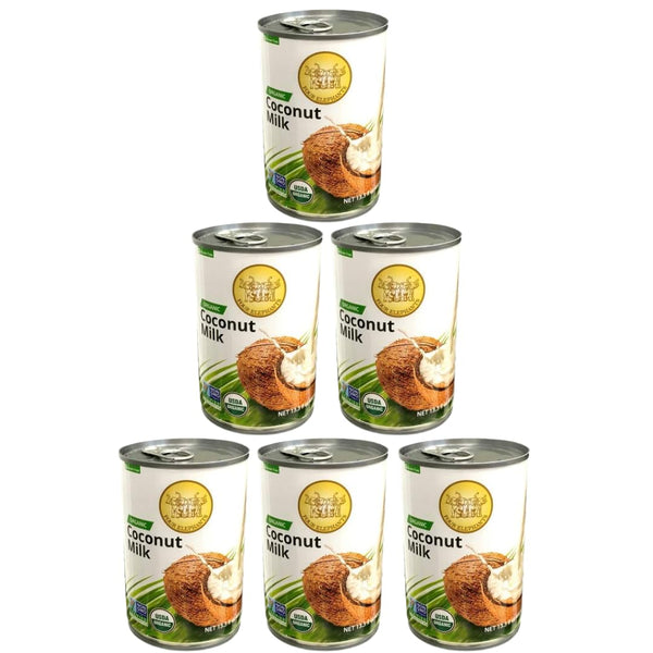 Four Elephants Unsweetened Organic Coconut Milk -13.5 Fl Oz (Canned Pack of