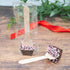 12-Piece Gourmet Dark Chocolate Spoons with Crushed Peppermint