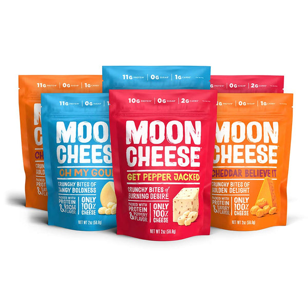 Moon Cheese Bites Bundle, Cheddar Believe It, Oh My Gouda & Get