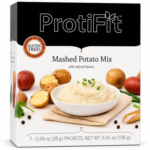 ProtiFit Protein Mashed Potato Mix, 15g Protein, 110 Calories, Low Sugar, Low