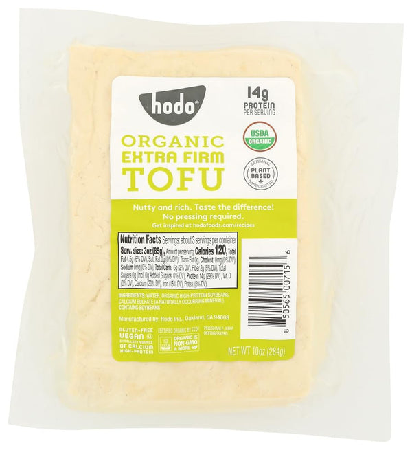 Hodo Soy Beanery , Tofu Firm Organic, 10 Ounce | Pack of 3