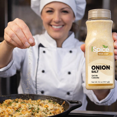 32 oz iSpice Blend | Onion Salt | | Bulk Size | Rich Aroma | Kosher (Onion Salt)