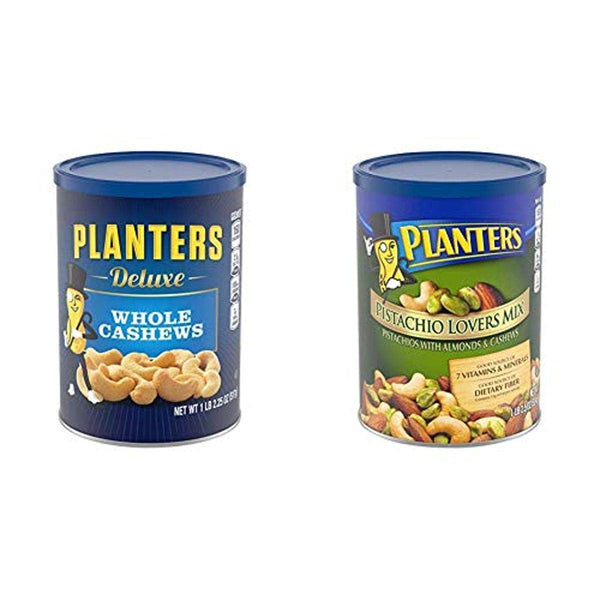 Planters Deluxe Whole Cashews, 18.25 oz. Resealable Jar | Energizing Snack Roasted in