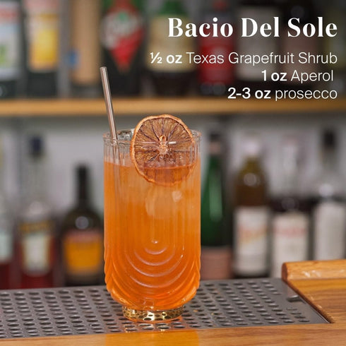 (12.7 oz) 55% Liber & Co. Texas Grapefruit Shrub - Craft Cocktail Mixer with Rio Red Grapefruit Juice & Champagne