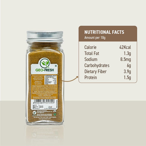 1.76 oz (50g) Geo-Fresh Organic Curry Powder Organic Curry Powder Curry Seasoning Indian Curry Powder USDA Certified