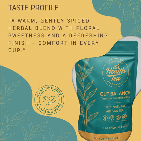 (35 Gut Balance Herbal Tea Supports Overall Gut Microbiome Health & Occasional Bloating Support | After-Meal Digestive