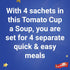 Batchelors 4 93g (4 Pack) Cup a Soup Tomato Sachets
