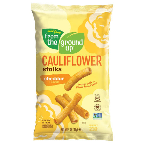 FROM THE GROUND UP Cheddar Cauliflower Stalks, 4 OZ