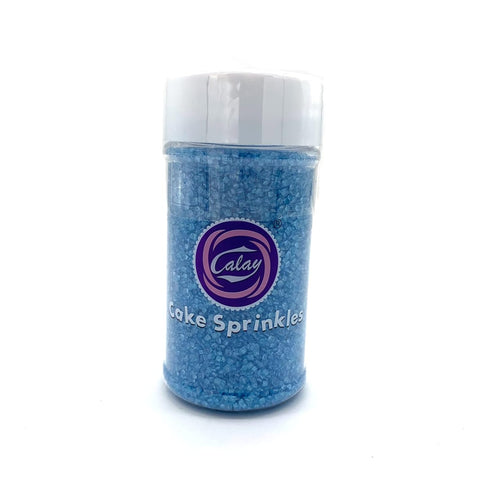 Weraru 3.2oz(Blue) Edible Blue Sanding Sugar Sprinkles Cupcake Cake Toppers, Celebrations Candy Pearls Shaker Jar