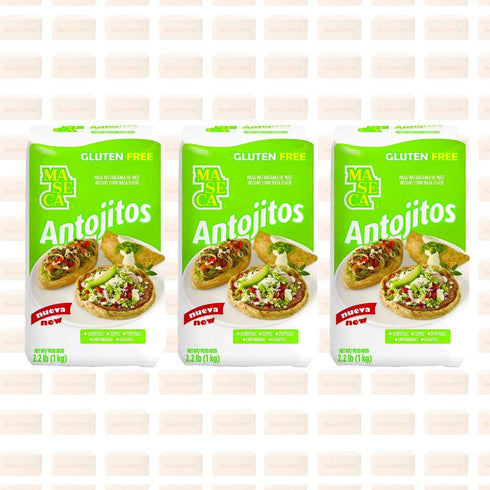 QUALITATT 10 2 lb 3 Pack Maseca Antojitos Instant Corn Masa Flour by Qualitatt