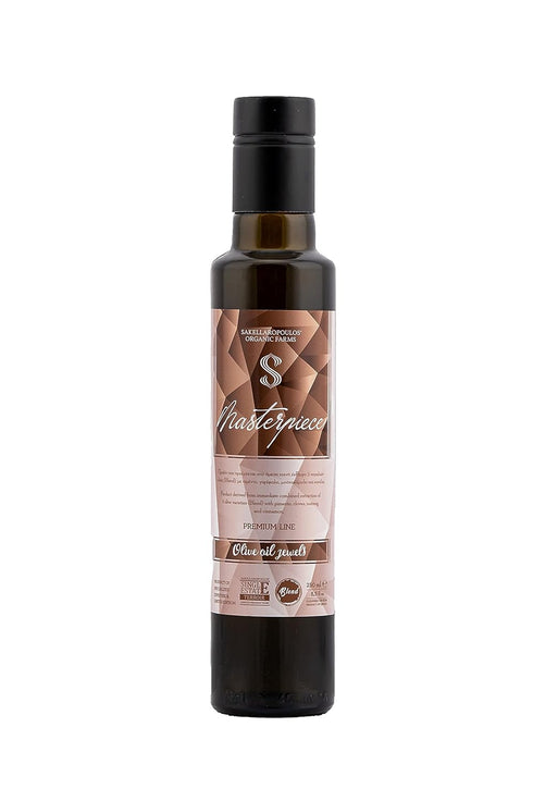 SAKELLAROPOULOS ORGANIC FARMS S Masterpiece Blend Gourmet Flavored Extra Virgin Olive Oil (Pimento, Clove, Nutmeg, Cinnamon)