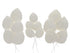 15 Count Global Sugar Art Hydrangea Leaves Sugar Cake Flowers White Mix of Large Medium and Small, by Chef Alan