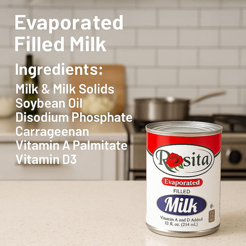 Generic 12 oz (Pack 24) Evaporated Milk, fl Cans of | Creamy Shelf-Stable Milk for Cooking & Baking | Perfect