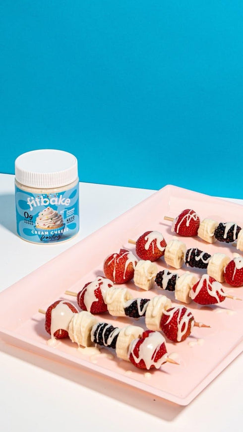 0g 8oz FitBake Cream Cheese Frosting | Keto Frosting for Low Carb Desserts | Sugar Free Cream Cheese Keto Icing | Net