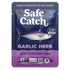 Safe Catch Elite Lowest Mercury Wild-Caught Tuna Fish Pouch, Garlic Herb Flavor,