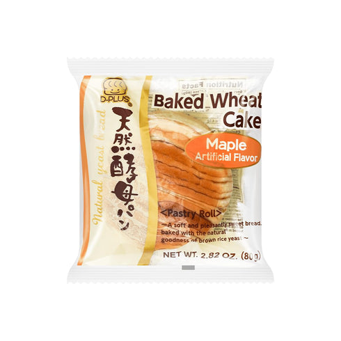 Generic Maple Natural Yeast Bread Baked Wheat Cake 2.82oz. (Pack of 5) -