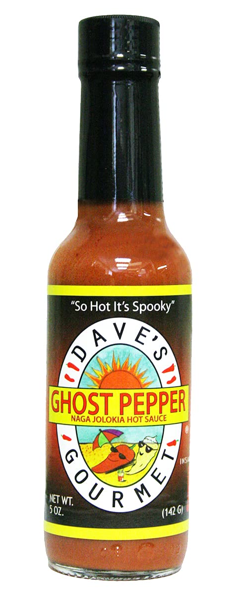 Dave's Ghost Pepper Naga Jolokia Hot Sauce, 5oz