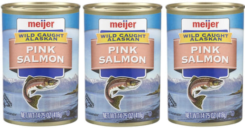 Generic Pack Of 3 Wild Caught Alaskan Pink Salmon, 14.75 oz.