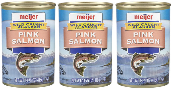 Generic Pack Of 3 Wild Caught Alaskan Pink Salmon, 14.75 oz.
