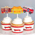 24 Pack Fireman Firefighter Cupcake Toppers - Fire Truck and Fire Extinguishing Cupcake Toppers for Birthday Party