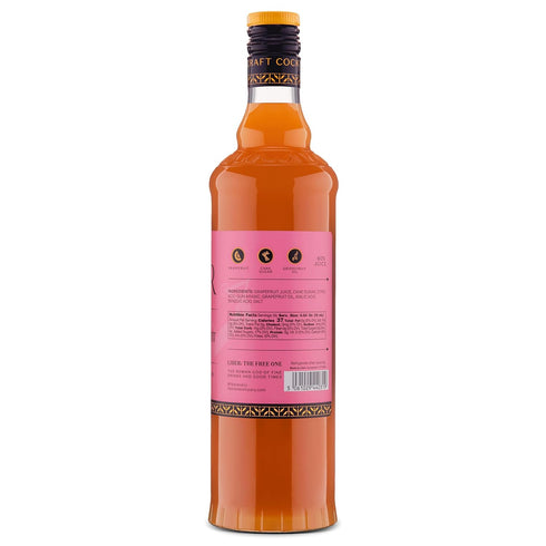 60% 50 (25.4 oz) Liber & Co. Rio Red Grapefruit Syrup - Texas Grapefruit Juice & Cold-Pressed Essential Oils - Perfect