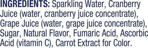11.5 Oz 4 Count (Pack 6) Ocean Spray Sparkling Cranberry Juice Drink, Fl Cans