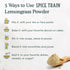 SPICE TRAIN Lemongrass Powder, 226g/8oz Non-GMO, Gluten Free for Cooking, Smoothies, Tea