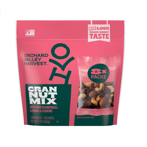 Orchard Valley Harvest Cran Nut Trail Mix, 1oz Bags (Pack of 8),