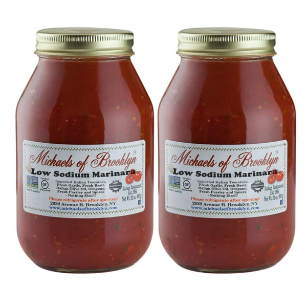 Michael's of Brooklyn Low Sodium Marinara Sauce - Pack of 2-32 oz