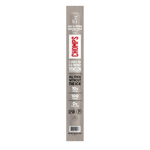 Chomps, Venison Stick Salt & Pepper Mild, 1.15 Ounce