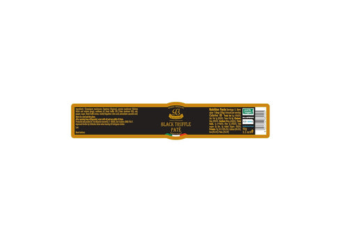 La Rustichella 100% KOSHER Black Truffle Patè, Vegan, Gluten-Free, Cholesterol-Free, 3.17 oz